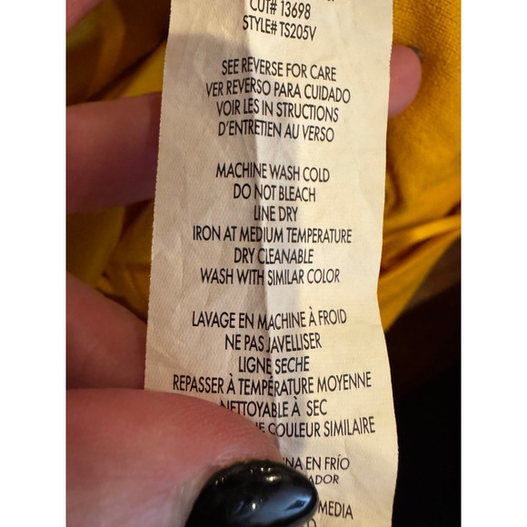 Tash+Sophie Jumpsuit Women 10 Yellow Linen Blend Sleeveless Wrap‎ Wide Leg Crop - Picture 11 of 11